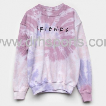 Friends Tie Dye Girls Sweatshirt Manufacturers in Fermont